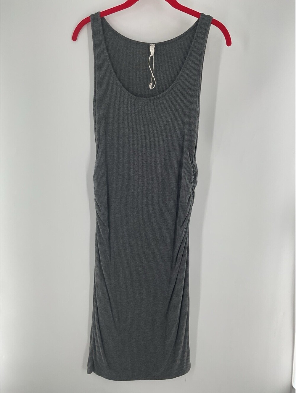 Pink Blush Women’s Maternity Dress Lined Body Con Small Midi Sleeveless 138
